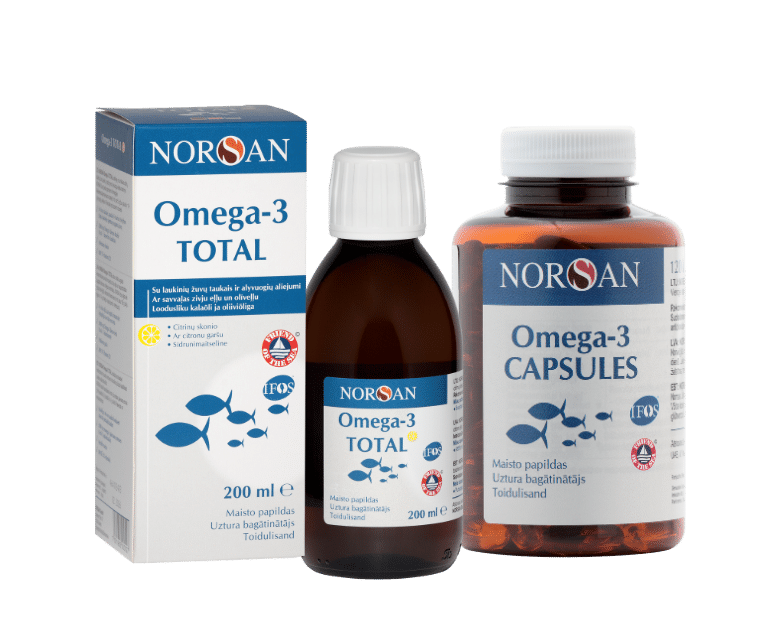 Omega-3 Total eļļa + kapsulas