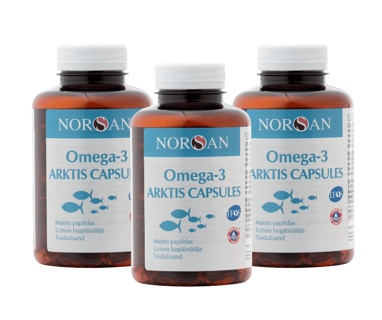 Omega-3 Arktis kapsulas Set