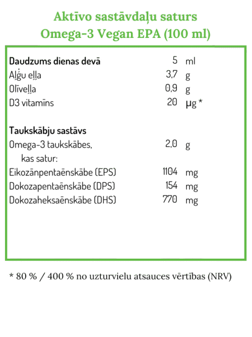 Omega-3 Vegan EPA eļļa - Image 3
